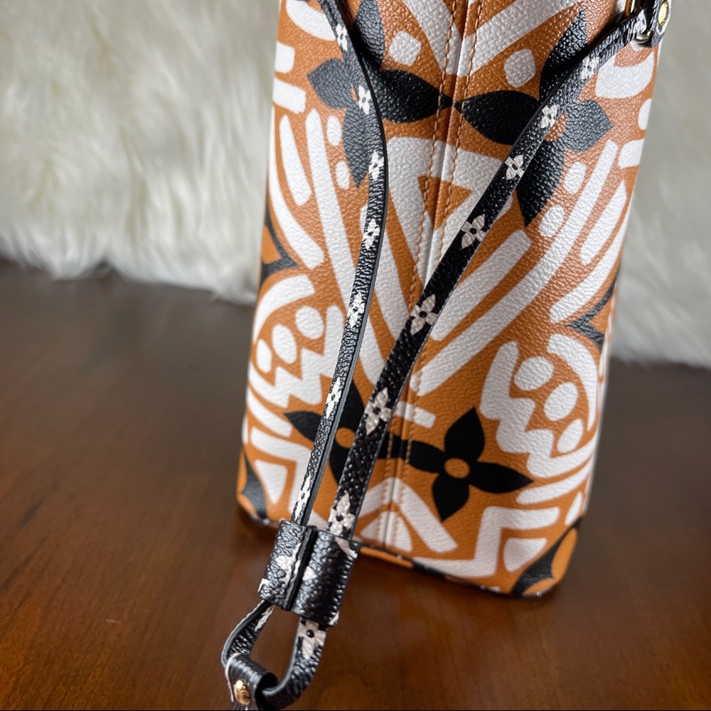 Louis Vuitton Limited Edition Orange/Black Monogram Crafty Neverfull MM … - Picture 3 of 16